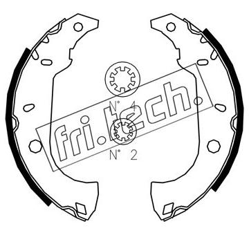 Sada brzdových čelistí fri.tech. 1034.091S