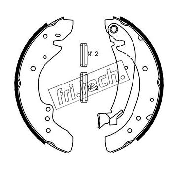 Sada brzdových čelistí fri.tech. 1034.096