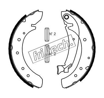Sada brzdových čelistí fri.tech. 1034.097