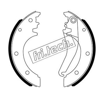 Sada brzdových čelistí fri.tech. 1034.123
