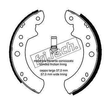 Sada brzdových čelistí fri.tech. 1040.127