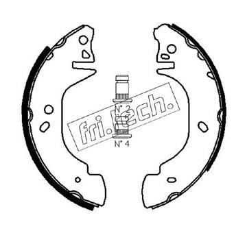Sada brzdových čelistí fri.tech. 1040.135