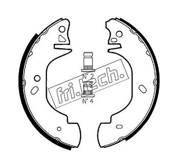 Sada brzdových čelistí fri.tech. 1040.139