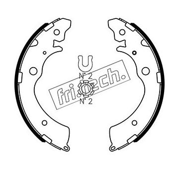 Sada brzdových čelistí fri.tech. 1044.017