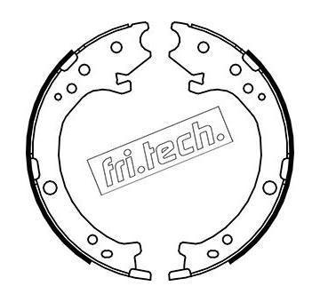 Sada brzdových čelistí, parkovací brzda fri.tech. 1044.025