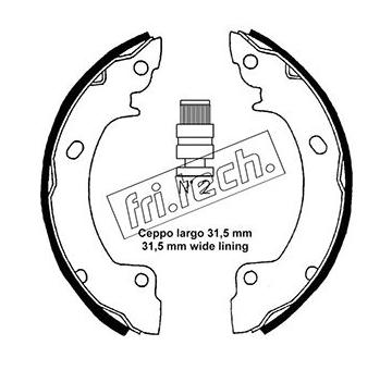 Sada brzdových čelistí fri.tech. 1046.200