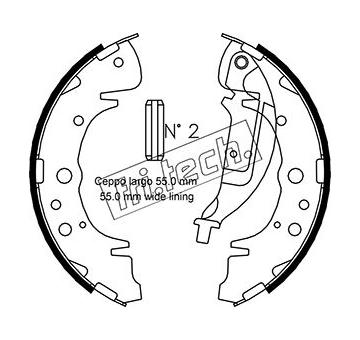Sada brzdových čelistí fri.tech. 1046.216
