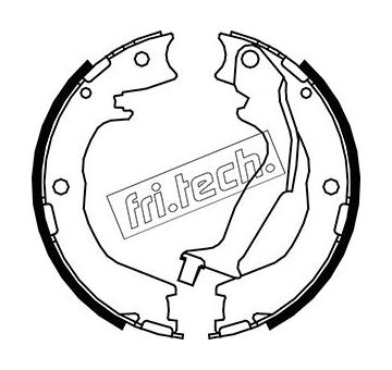 Sada brzdových čelistí, parkovací brzda fri.tech. 1049.166