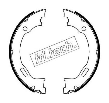 Sada brzdových čelistí, parkovací brzda fri.tech. 1052.129