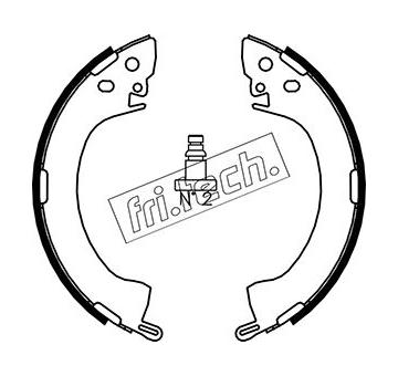 Sada brzdových čelistí fri.tech. 1064.154