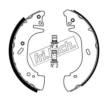 Sada brzdových čelistí fri.tech. 1073.171