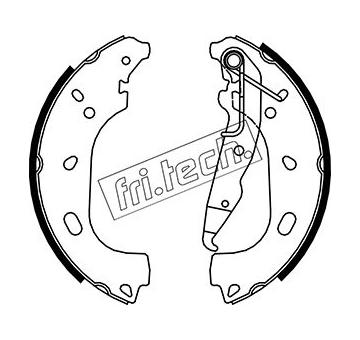 Sada brzdových čelistí fri.tech. 1073.177