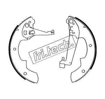 Sada brzdových čelistí fri.tech. 1079.179
