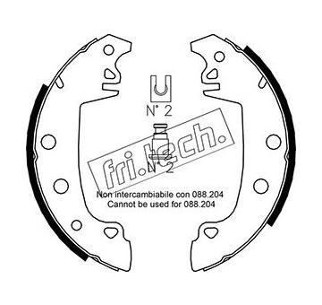 Sada brzdových čelistí fri.tech. 1079.187