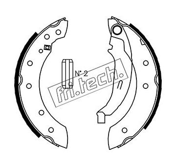 Sada brzdových čelistí fri.tech. 1088.222