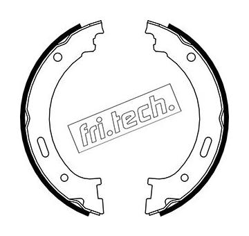 Sada brzdových čelistí, parkovací brzda fri.tech. 1088.236