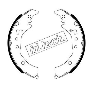 Sada brzdových čelistí fri.tech. 1110.341