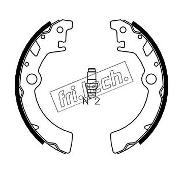 Sada brzdových čelistí fri.tech. 1111.242