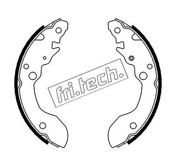 Sada brzdových čelistí fri.tech. 1111.244