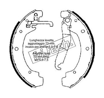 Sada brzdových čelistí fri.tech. 1124.277