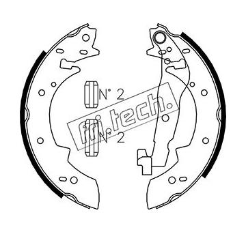 Sada brzdových čelistí fri.tech. 1127.269