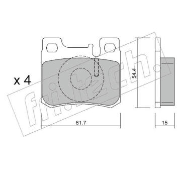 Sada brzdových destiček, kotoučová brzda fri.tech. 582.0