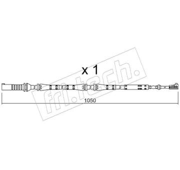 Vystrazny kontakt, opotrebeni oblozeni fri.tech. SU.275