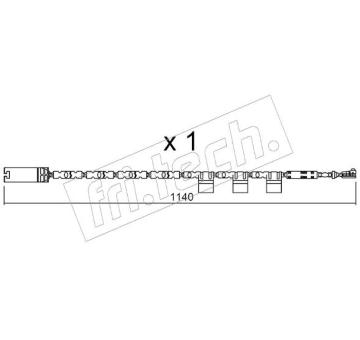 Vystrazny kontakt, opotrebeni oblozeni fri.tech. SU.325