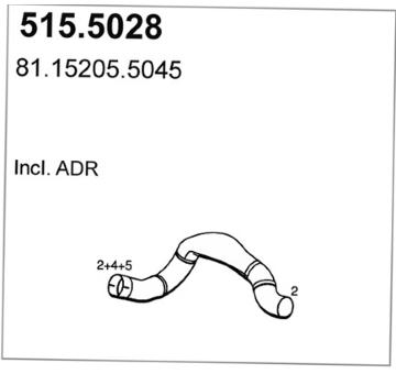 Výfuková trubka ASSO 515.5028