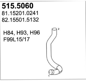 Výfuková trubka ASSO 515.5060