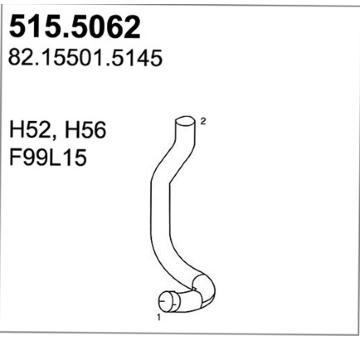 Výfuková trubka ASSO 515.5062