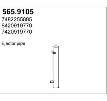 Výfuková trubka ASSO 565.9105