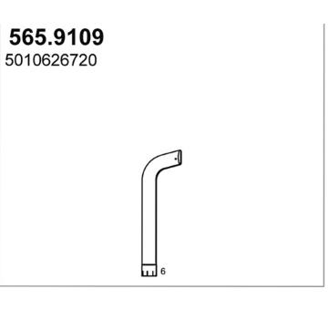 Výfuková trubka ASSO 565.9109