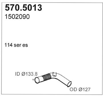 Výfuková trubka ASSO 570.5013