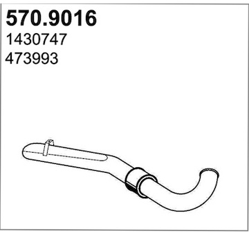Výfuková trubka ASSO 570.9016