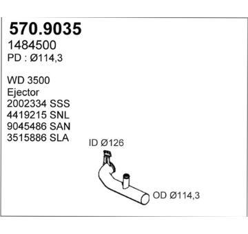 Výfuková trubka ASSO 570.9035