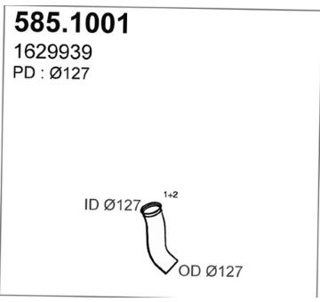 Výfuková trubka ASSO 585.1001