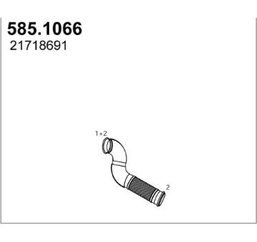 Výfuková trubka ASSO 585.1066