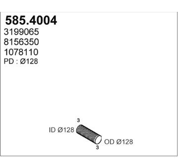 Prużný díl výfuku ASSO 585.4004