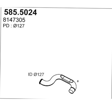 Výfuková trubka ASSO 585.5024