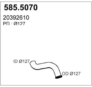 Výfuková trubka ASSO 585.5070