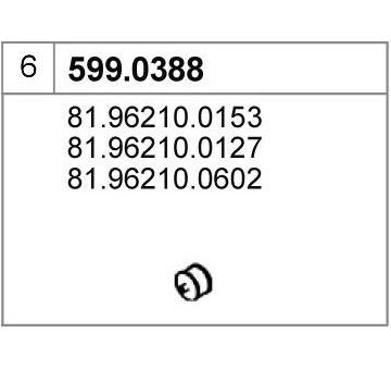 Montazni sada, tlumic vyfuku ASSO 599.0388