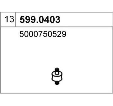 Montazni sada, tlumic vyfuku ASSO 599.0403