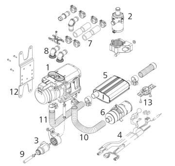 Nezávislé vytápění WEBASTO 1314814A