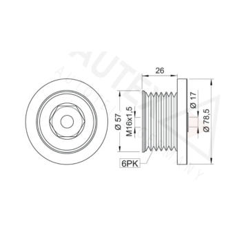 Předstihová spojka AUTEX 654318