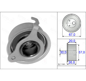 Napínací kladka, ozubený řemen AUTEX 654923