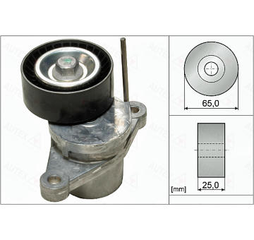 Napínák, žebrovaný klínový řemen AUTEX 655075