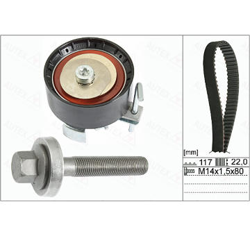 ozubení,sada rozvodového řemene AUTEX 702841