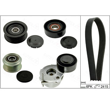 Sada žebrovaných klínových řemenů AUTEX 702893