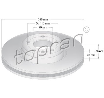 Brzdový kotouč TOPRAN 200 939